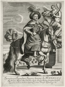 मिशल कोरीबट विस्निओविकी (1640-1673), पोलैंड के राजा और लिथुआनिया के ग्रैंड ड्यूक - बेनामी - सी। 1670 - कॉपर उत्कीर्णन - 36,5x27,2 - निजी संग्रह द्वारा अज्ञात कलाकार