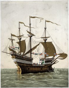 इंग्लैंड के हेनरी VIII (1520) की नाव - जे. होल्बीन के अनुसार द्वारा अज्ञात कलाकार