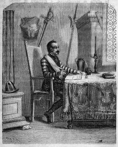 पास्कल पाओली (1725-1807), अपने स्टूडियो में कोर्सीकन देशभक्त। FD Guerrazzi द्वारा "" Pasquale Paoli ossia la Rotta di Pontenuovo "" में। १८७२. द्वारा अज्ञात कलाकार
