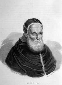 पोप सिक्सटस वी (वी) (1520 - 1590)। द्वारा अज्ञात कलाकार