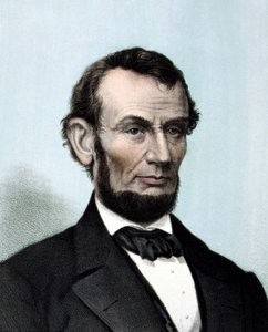 अब्राहम लिंकन का पोर्ट्रेट (1809 - 1865) संयुक्त राज्य अमेरिका के 16वें राष्ट्रपति। द्वारा अज्ञात कलाकार