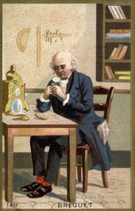 अब्राहम लुई ब्रेगेट (1747-1823) का पोर्ट्रेट, फ्रांसीसी घड़ीसाज़। द्वारा अज्ञात कलाकार