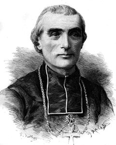एडोल्फ पेरौड का पोर्ट्रेट (1828-1906), फ्रांसीसी चर्च आदमी और शिक्षाविद। 17 जून 1882 के "" ले मोंडे इलस्ट्र्रे "" एन ° 1316 में उत्कीर्णन। द्वारा अज्ञात कलाकार