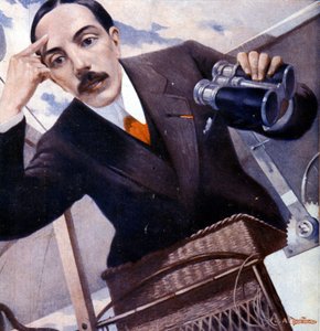 अल्बर्टो सैंटोस का पोर्ट्रेट - ड्यूमॉन्ट (1873 - 1932), डेमियन द्वारा ब्राजीलियाई वैमानिकी। द्वारा अज्ञात कलाकार