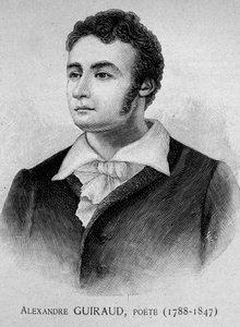 अलेक्जेंड्रे गुइरॉड का पोर्ट्रेट, कवि (1788-1847) - ग्रेव। 19 वी सदी द्वारा अज्ञात कलाकार