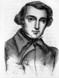 एलेक्सिस डी टोकेविल (1805 - 1859) का पोर्ट्रेट, फ्रांसीसी इतिहासकार और राजनीतिज्ञ। 19वीं सदी की नक्काशी। द्वारा अज्ञात कलाकार