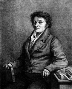 एलोइस (या एलॉयज) का पोर्ट्रेट सेनेफेल्डर (1771-1834), चेक थिएटर लेखक, लिथोग्राफी के आविष्कारक। द्वारा अज्ञात कलाकार