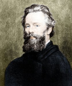 अमेरिकी कवि और उपन्यासकार हरमन मेलविल (1819-1891) का पोर्ट्रेट। द्वारा अज्ञात कलाकार