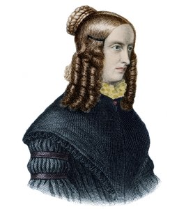एनेट वॉन ड्रॉस्ट-हुलशॉफ (ड्रोस्ट हल्शॉफ) का पोर्ट्रेट (1797-1848) अंग्रेजी लेखक और कवि द्वारा अज्ञात कलाकार