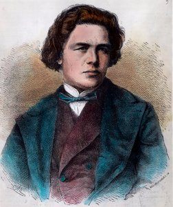 एंटोन रुबिनस्टीन (1829 - 1894), रूसी पियानोवादक और संगीतकार का पोर्ट्रेट। 19वीं सदी की नक्काशी। निजी संग्रह। द्वारा अज्ञात कलाकार