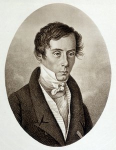 ऑगस्टिन फ्रेस्नेल का पोर्ट्रेट (1788-1827), फ्रांसीसी भौतिक विज्ञानी। द्वारा अज्ञात कलाकार