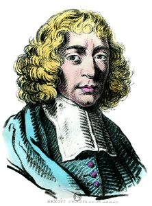 बारुच डी स्पिनोज़ा का पोर्ट्रेट (1632 - 1677) डच दार्शनिक, जिसे बेंटो डी एस्पिनोसा या बेनेडिक्टस डी स्पिनोज़ा या बेनोइट डी स्पिनोज़ा के नाम से भी जाना जाता है। 17 वीं शताब्दी की नक्काशी। कोल। जाओ। द्वारा अज्ञात कलाकार