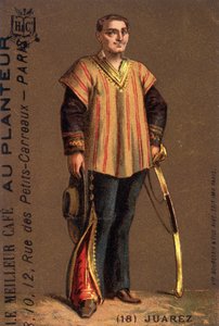 बेनिटो जुआरेज़ का पोर्ट्रेट (1806-1872), मैक्सिकन राजनीतिज्ञ। द्वारा अज्ञात कलाकार