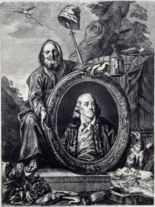 बेंजामिन फ्रैंकलिन (1706 - 1790) का पोर्ट्रेट, अमेरिकी राजनीतिज्ञ, स्मारकवादी, पैम्फलेटेरियन और भौतिक विज्ञानी द्वारा अज्ञात कलाकार