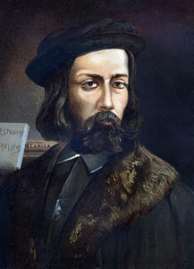 16 वीं शताब्दी के स्पेनिश इंजीनियर ब्लास्को डी गारे का पोर्ट्रेट। लुई फिगुएर द्वारा "विज्ञान और उसके पुरुष" से "बार्सिलोना 1881" द्वारा अज्ञात कलाकार