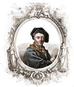 कार्ले वैन लू (1705-1765) फ्रांसीसी चित्रकार का पोर्ट्रेट। द्वारा अज्ञात कलाकार