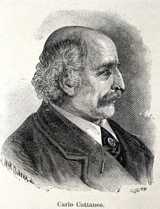 कार्लो कट्टानेओ का पोर्ट्रेट (1801-1869) द्वारा अज्ञात कलाकार