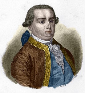 सेसारे बोन्साना का पोर्ट्रेट, मार्क्विस डी बेकेरिया (1738 - 1794), इतालवी न्यायविद। द्वारा अज्ञात कलाकार