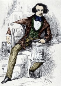 चार्ल्स डिकेंस का पोर्ट्रेट (1812-1870), अंग्रेजी लेखक। द्वारा अज्ञात कलाकार