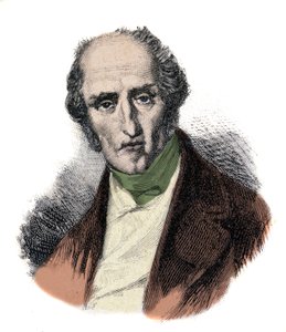 चार्ल्स फूरियर (1772 - 1837) का पोर्ट्रेट, फ्रांसीसी समाजवादी सिद्धांतकार। 19वीं सदी की नक्काशी। द्वारा अज्ञात कलाकार