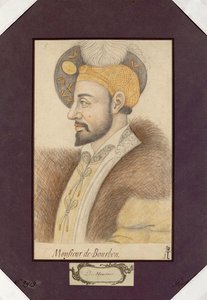 चार्ल्स III का पोर्ट्रेट, ड्यूक ऑफ़ बॉर्बन (1490-1527), कॉन्स्टेबल ऑफ़ बॉर्बन, बेनामी। कागज पर काला चाक और संगीन, आकार: 30,6x19,2 द्वारा अज्ञात कलाकार