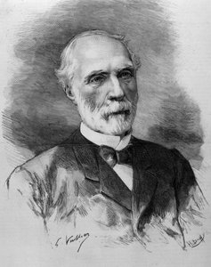 चार्ल्स डी फ्रीसिनेट का पोर्ट्रेट (1828 - 1923), मंत्रिपरिषद के अध्यक्ष। 19वीं सदी की नक्काशी। द्वारा अज्ञात कलाकार