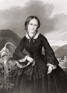 चार्लोट ब्रोंटे का पोर्ट्रेट (1816 - 1855), कवि और उपन्यासकार। द्वारा अज्ञात कलाकार