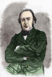 क्लाउड बर्नार्ड का पोर्ट्रेट (1813 - 1878), फ्रांसीसी शरीर विज्ञानी। द्वारा अज्ञात कलाकार