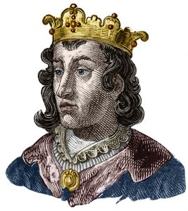 क्लॉथेयर III का पोर्ट्रेट (652 - 673), नेस्ट्रिया के राजा और बरगंडी King द्वारा अज्ञात कलाकार