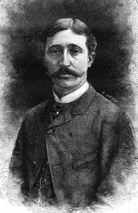 एडोर्ड डिटेल का पोर्ट्रेट, फ्रांसीसी चित्रकार (1848-1912)। द्वारा अज्ञात कलाकार