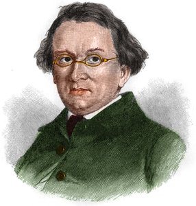 जर्मन रोमांटिक लेखक एडवर्ड मोरिक (1804-1875) का पोर्ट्रेट। द्वारा अज्ञात कलाकार
