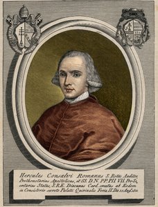 एर्कोले (हरक्यूलिस) कॉन्सालवी (1757-1824) का पोर्ट्रेट, पायस VII के राज्य के कार्डिनल सचिव। 19वीं सदी की नक्काशी। द्वारा अज्ञात कलाकार