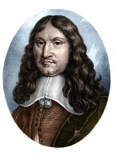 फ्रेंकोइस यूडेस डी मेज़रे का पोर्ट्रेट (1610-1683) फ्रांसीसी इतिहासकार। द्वारा अज्ञात कलाकार