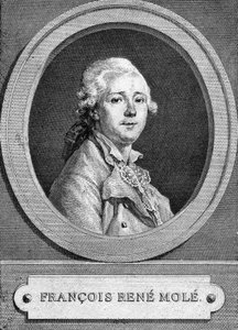 फ्रांकोइस रेने मोले (1734-1802) का पोर्ट्रेट। फ्रांसीसी अभिनेता। द्वारा अज्ञात कलाकार