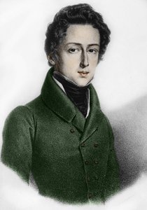 फ्रेडरिक चोपिन का पोर्ट्रेट (1810 - 1849), पोलिश संगीतकार। द्वारा अज्ञात कलाकार
