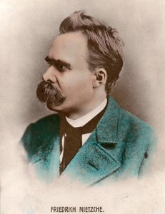 फ्रेडरिक नीत्शे का पोर्ट्रेट (1844 - 1900), जर्मन दार्शनिक। 19वीं सदी की नक्काशी। निजी संग्रह। द्वारा अज्ञात कलाकार