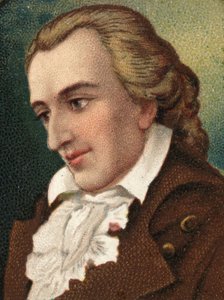 फ्रेडरिक शिलर (1759-1805), जर्मन कवि और लेखक का पोर्ट्रेट। द्वारा अज्ञात कलाकार