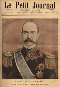 ग्रीस के राजा जॉर्ज प्रथम का पोर्ट्रेट (1845-1913)। "" ले पेटिट जर्नल "" 10/11/1895 में उत्कीर्णन। सेल्वा का संग्रह। द्वारा अज्ञात कलाकार