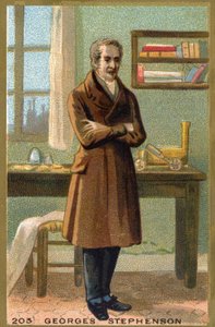 जॉर्ज स्टीफेंसन का पोर्ट्रेट (1781-1848), ब्रिटिश इंजीनियर। द्वारा अज्ञात कलाकार