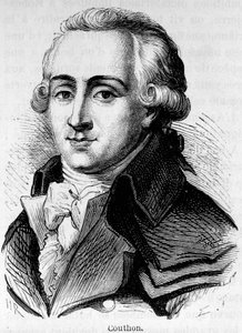 जॉर्जेस कॉथॉन का पोर्ट्रेट (1755-1794), फ्रांसीसी राजनीतिज्ञ। द्वारा अज्ञात कलाकार