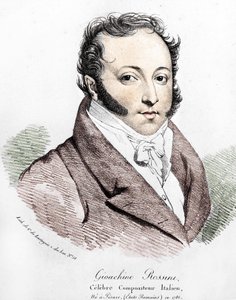 Gioacchino Rossini का पोर्ट्रेट (1792-1868)। द्वारा अज्ञात कलाकार