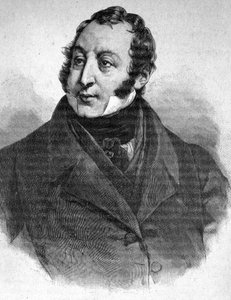 Gioacchino Rossini (1792-1868) का पोर्ट्रेट - "" द कंटेम्पोरेन्स "" में, और 19 वीं शताब्दी के अंत में। द्वारा अज्ञात कलाकार