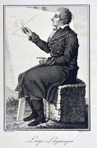 ज्यूसेप लुडोविको डे ला ग्रेंज टूरनियर का पोर्ट्रेट (1736 - 1813) - जोसेफ लुइस (जोसेफ-लुई), अर्ल ऑफ लैग्रेंज (1736-1813), फ्रांसीसी गणितज्ञ का पोर्ट्रेट द्वारा अज्ञात कलाकार