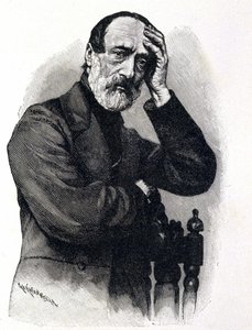 ग्यूसेप माज़िनी का पोर्ट्रेट (1805 - 1872), इतालवी देशभक्त और क्रांतिकारी द्वारा अज्ञात कलाकार