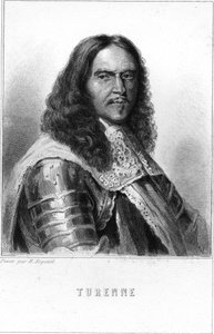 हेनरी डे ला टूर डी औवेर्गने का पोर्ट्रेट, ट्यूरेन का विस्काउंट (1611 - 1675), फ्रांस का मार्शल - लवली द्वारा "हिस्टोइरे डेस फ़्रैंकैस" में, उत्कीर्णन, एन डी। द्वारा अज्ञात कलाकार