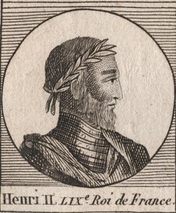 हेनरी II (1519-1559) का चित्र फ्रांस के राजा - हेनरी II (1519-59), फ्रांस के राजा - चार्ल्स कॉन्स्टेंट ले टेलर 1821 द्वारा "इंस्ट्रक्शन सुर ल हिस्टोइरे डी फ्रांस" से उत्कीर्णन द्वारा अज्ञात कलाकार