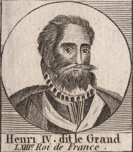 हेनरी IV का पोर्ट्रेट (1553-1610) फ्रांस के राजा - हेनरी IV का पोर्ट्रेट (1553-1610) फ्रांस के राजा - चार्ल्स कॉन्स्टेंट ले टेलर 1821 द्वारा "इंस्ट्रक्शन सुर ल हिस्टोइरे डी फ्रांस" से उत्कीर्णन द्वारा अज्ञात कलाकार