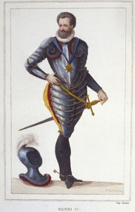 हेनरी चतुर्थ (1553-1610) का पोर्ट्रेट, फ्रांस का राजा 1830 का उत्कीर्णन द्वारा अज्ञात कलाकार