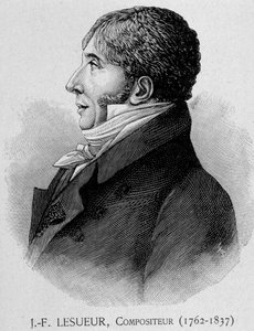 जीन फ्रेंकोइस लेसुउर का पोर्ट्रेट (1762 - 1837), फ्रांसीसी संगीतकार द्वारा अज्ञात कलाकार