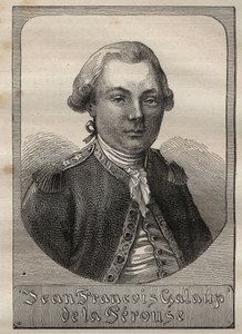 जीन फ्रेंकोइस डी गैलाउप का पोर्ट्रेट, काउंट ऑफ ला पेरोस (1741-1788) - "18 वीं शताब्दी के महान नाविक" से लिया गया चित्रण। द्वारा अज्ञात कलाकार